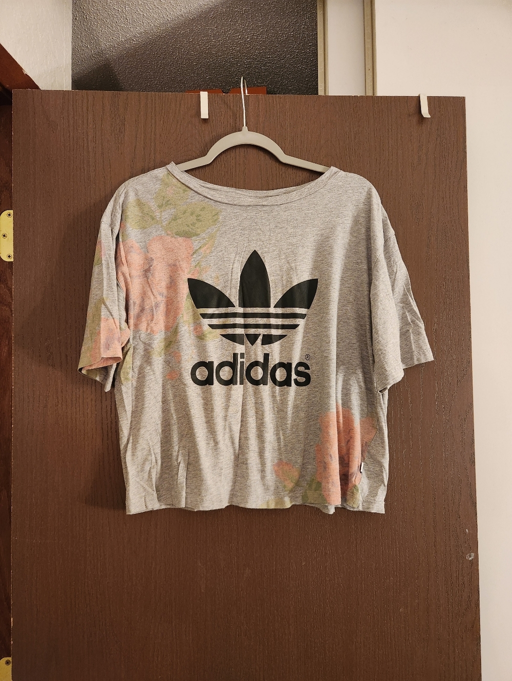 Adidas Gray Floral Top